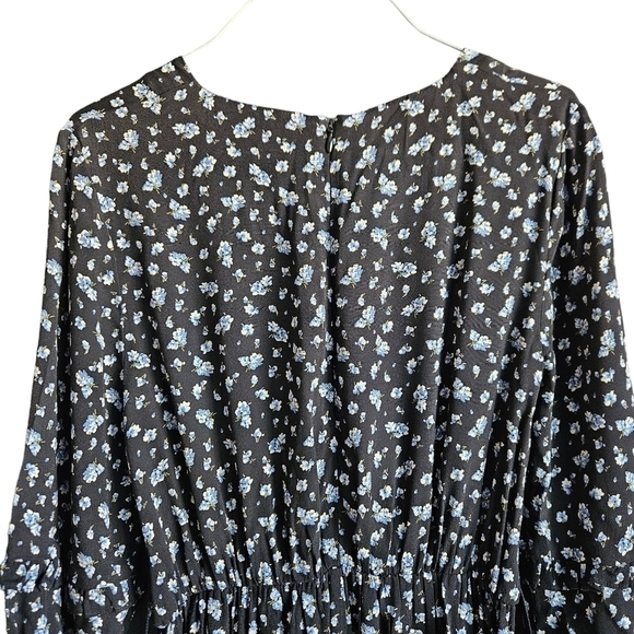 Madewell Ruffle-Sleeve Tie-Waist Jumpsuit in Baby's Breath Sz XS - Picture 2 of 11